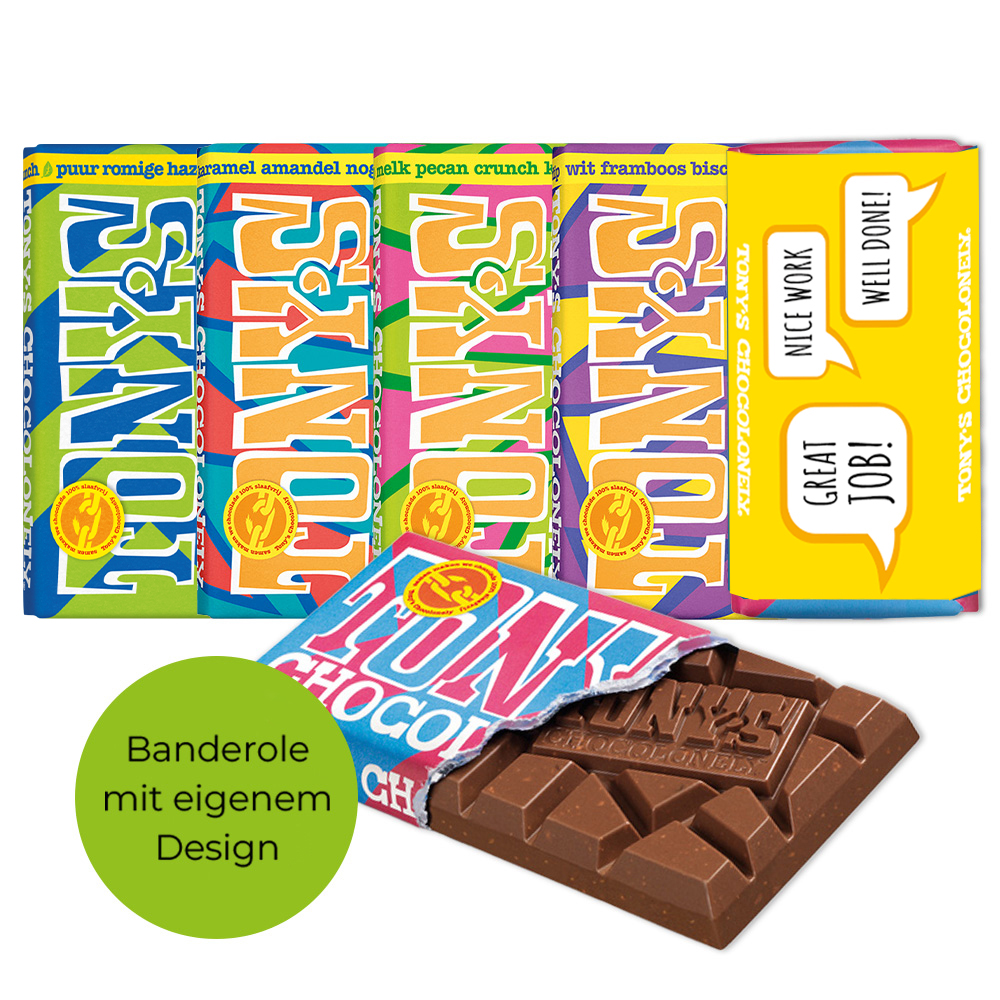 Tony's Chocolonely (180 Gr.) mit eigenem Design | Spezial